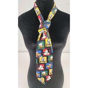 Vtg Retro Nostalgia Mickey Unlimited Disney Mickey Mouse Donald Pluto Goofy Tie